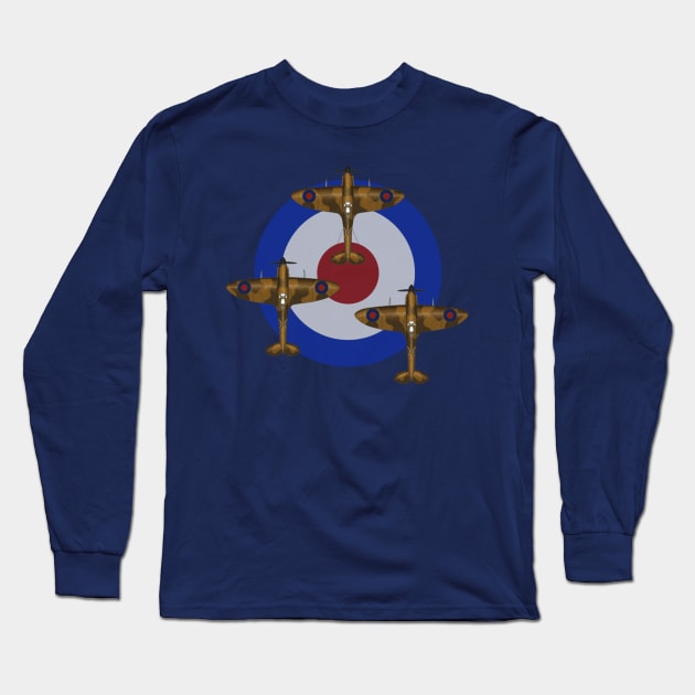 Spitfire Long Sleeve T-Shirt by oliviabrett21